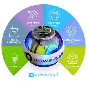 powerball fusion features, hand strengthener