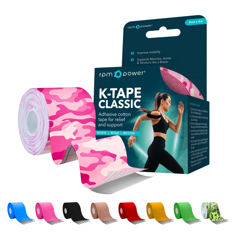 K tape 5cm x 5m (5 roll/Lot) Kintape Kinesiology Tape Waterproof